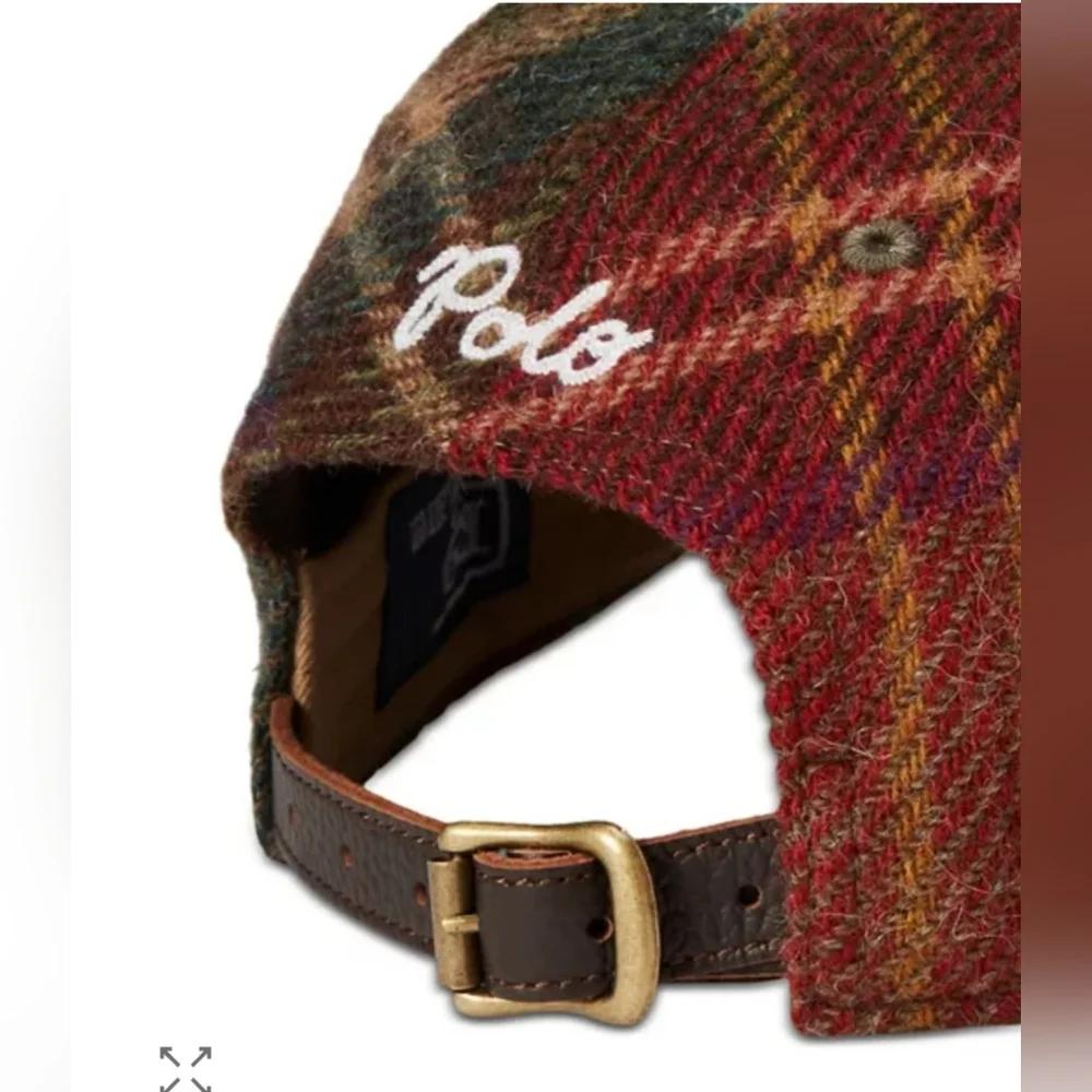Polo by Ralph Lauren Multicolor Plaid Wool Cap - Picture 3 of 6